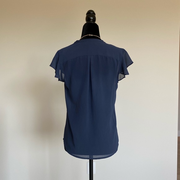 Forever 21 navy blouse/top - Picture 3 of 4